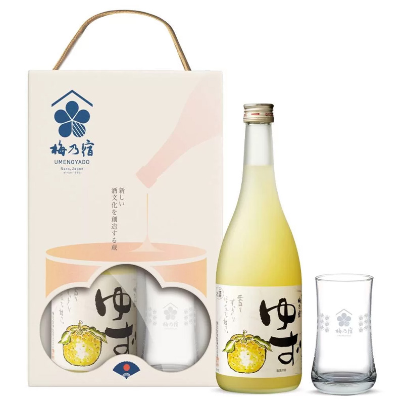 限量)梅乃宿柚子酒禮盒(杯子) 720ml - 酒酒酒全台最大的酒品詢價網